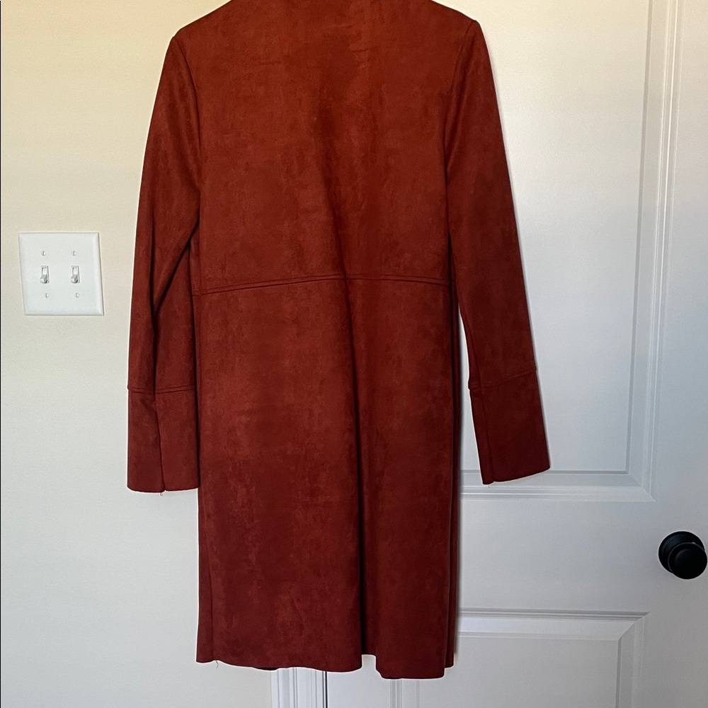 Rust Longline Coat - image 4